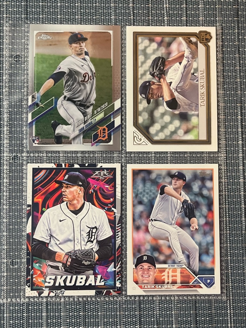 ⚾️ Tarik Skubal Topp’s MLB Baseball Trading Sports Cards, Set of 4